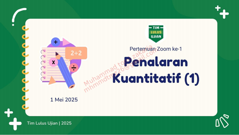 penalaran kuantitatif bagian 1