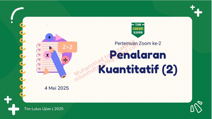 penalaran kuantitatif bagian 2